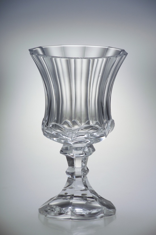 Biedermeier Style Cut Crystal Goblet_1