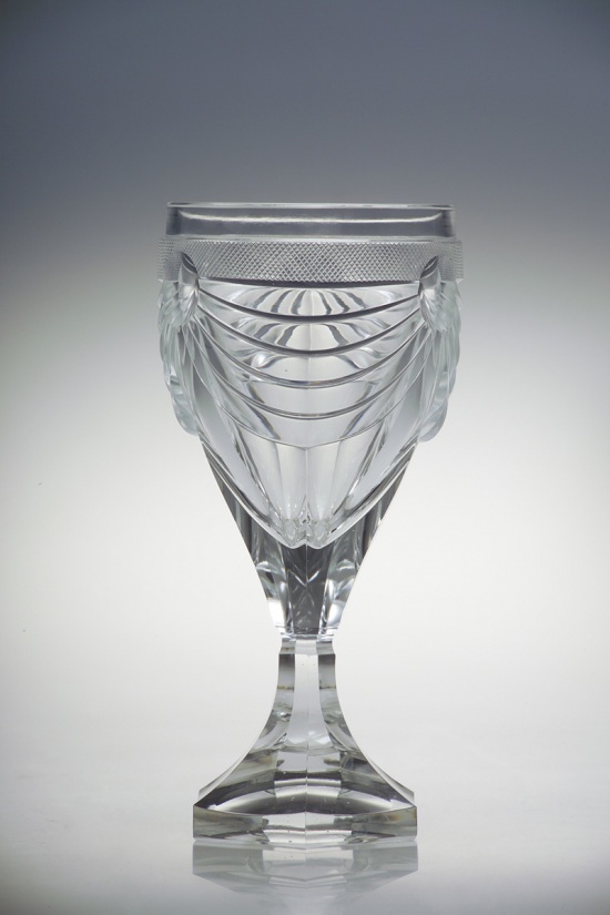 Biedermeier Style Cut Crystal Goblet_2