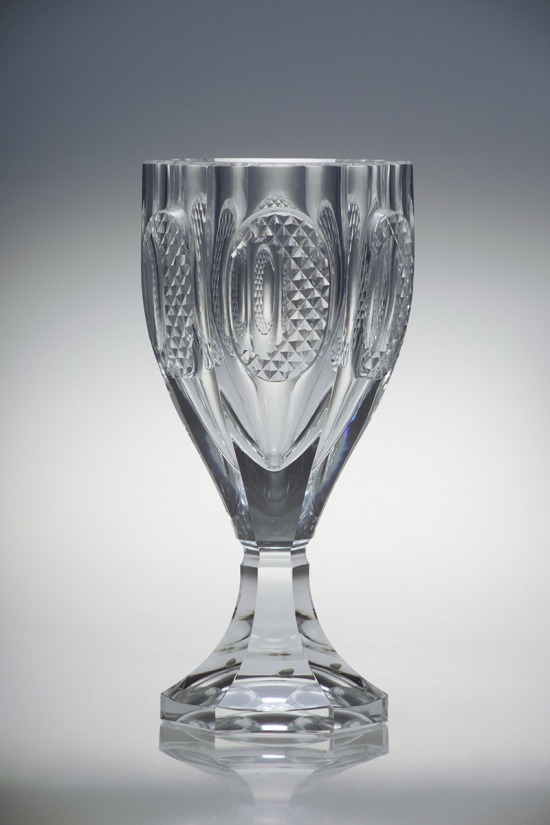 Biedermeier Style Cut Crystal Goblet_4