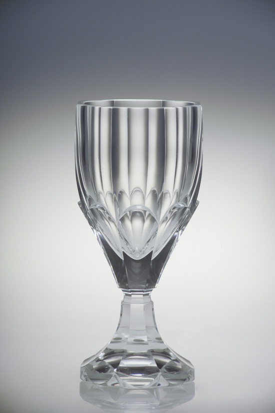 Biedermeier Style Cut Crystal Goblet_5