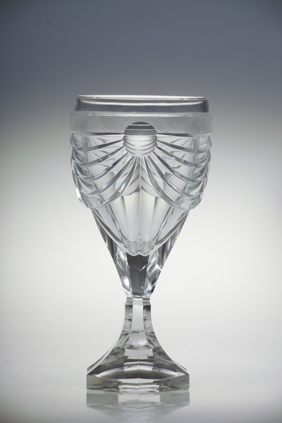 Biedermeier Style Cut_Crystal Goblet_6