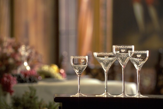 Cut Crystal Engraved_Set of Glasses with monogram