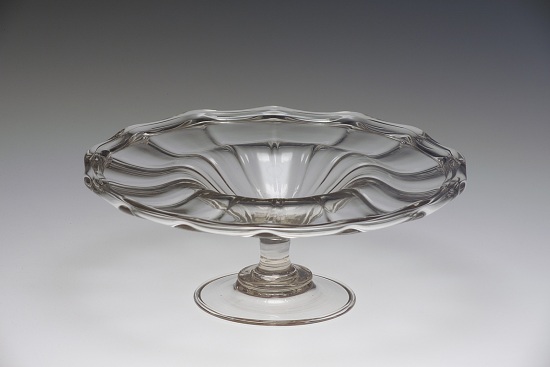 Blown and hotshaped footed Bowl