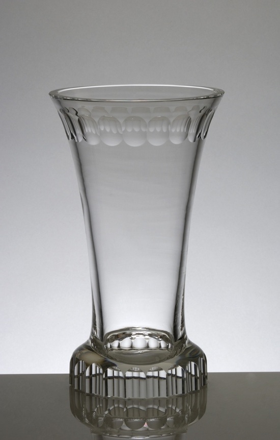 Vase, cut crystal