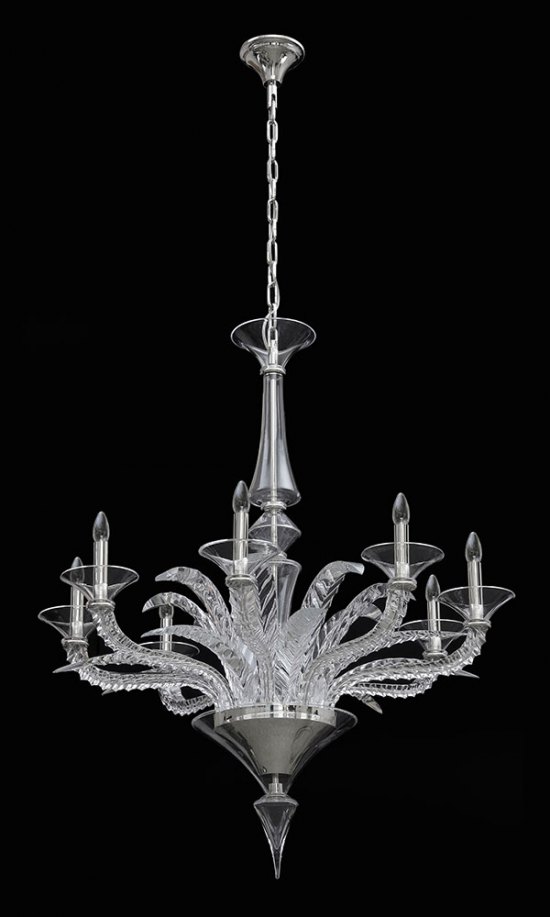 Leaves Cut Crystal Chandelier