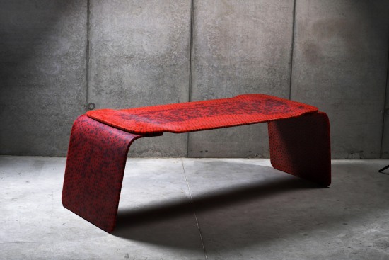 Red Desk Murrina by Marc Newson